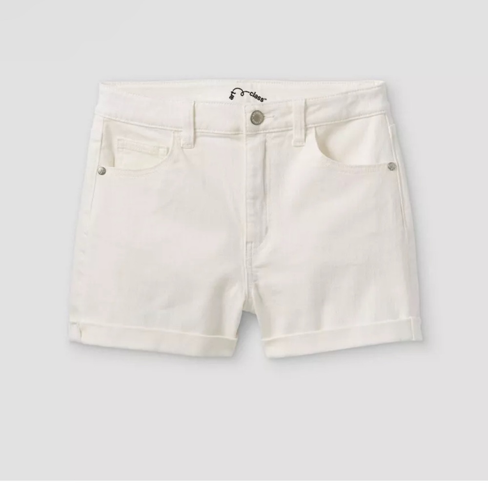 Art Class™ Bundle Of 5 PCS Rolled Hem Mid-Rise Jean Shorts -White XXL-18 NWT